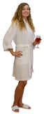 Kimono Cotton Waffle Robe, 36" One Size fits Most