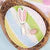 Candy stripe egg plate