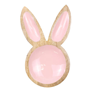 Bunny Serving Dish pink/natural