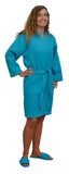 Kimono Cotton Waffle Robe, 36" One Size fits Most