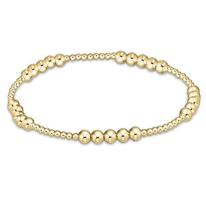 Classic Beaded blissful 2mm gold bead bracelet 4mm