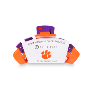 Classic College Hair Clip | Medium | Clemson Univ.