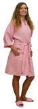 Kimono Cotton Waffle Robe, 36" One Size fits Most