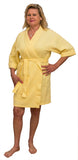 Kimono Cotton Waffle Robe, 36" One Size fits Most