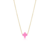 16" necklace Gold - Signature cross