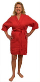 Kimono Cotton Waffle Robe, 36" One Size fits Most