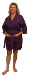 Kimono Cotton Waffle Robe, 36" One Size fits Most