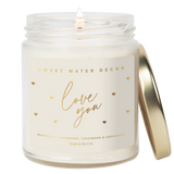 *NEW* Love You 9 oz Candle - Valentine's Day & Home Decor