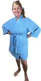 Kimono Cotton Waffle Robe, 36" One Size fits Most